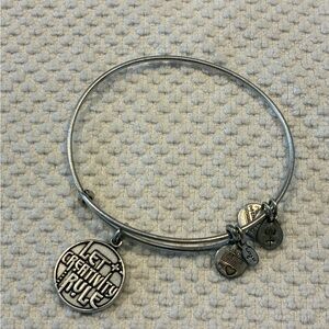 Alex and Ani “Let Creativity Rule”Silver Charm Bracelet